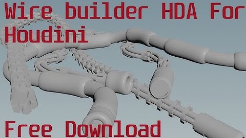 Wire builder Houdini HDA. (Free download)