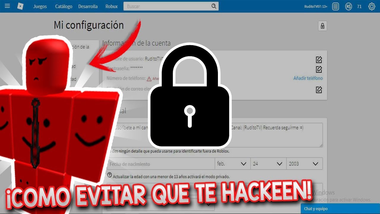 Como Evitar Que Te Hackeen La Cuenta De Roblox 3 Claves Protege Tu Cuenta Bedava Video Indir Muzik - compro todo con robux en adopt me rovi23 roblox youtube