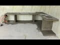 Concrete Kitchen Table Monolithic | How To Construction, New Looks &amp; Stylish kitchen Design