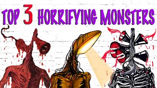 Light Head, Multi Head, Red Siren Head | Top 3 Horrifying Monsters : Draw My Life
