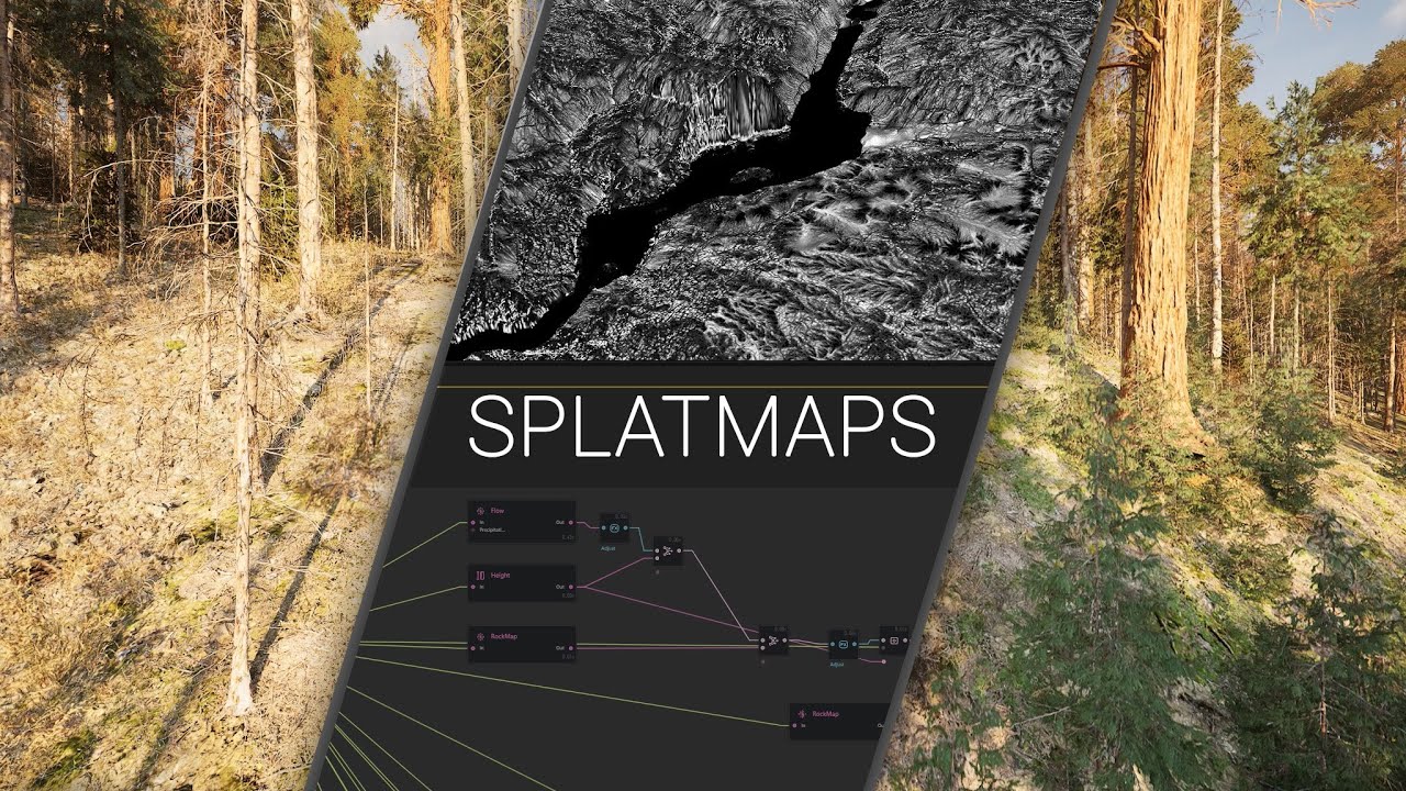 How I made Splatmaps - Unreal Engine 5 to Gaea and back workflow - YouTube
