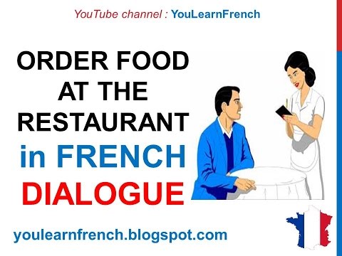 french order ordering restaurant conversation english france restaurants