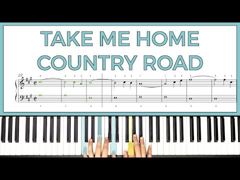 How to play 'Take Me Home Country Road' by John Denver on the piano -- Playground Sessions