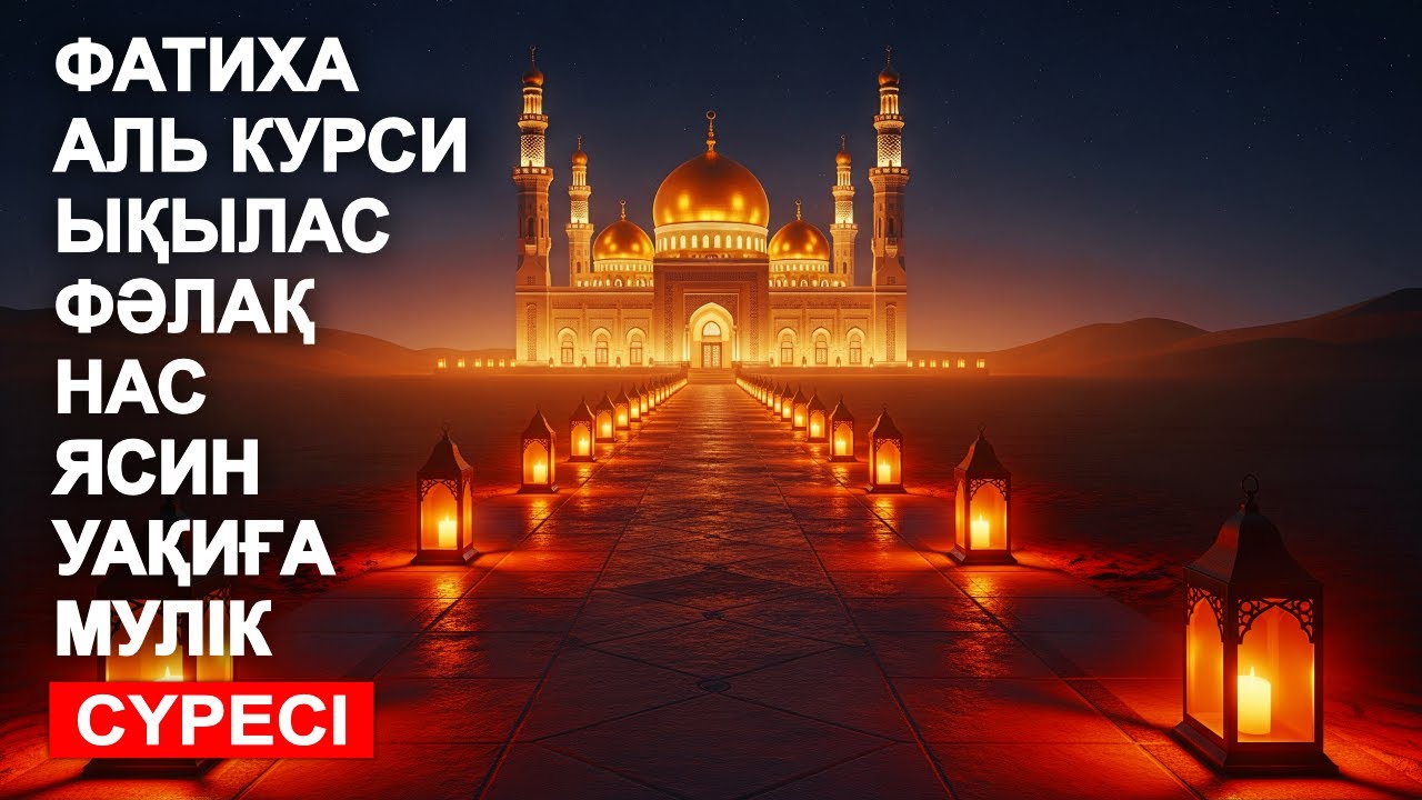 ФАТИХА, АЯТУЛЬ КУРСИ, ЫҚЫЛАС, ФӘЛАҚ, НАС, ЯСИН, УАҚИҒА, МҮЛIК СҮРЕСІ! КУРАН СУРЕЛЕР | NOOR ANOM