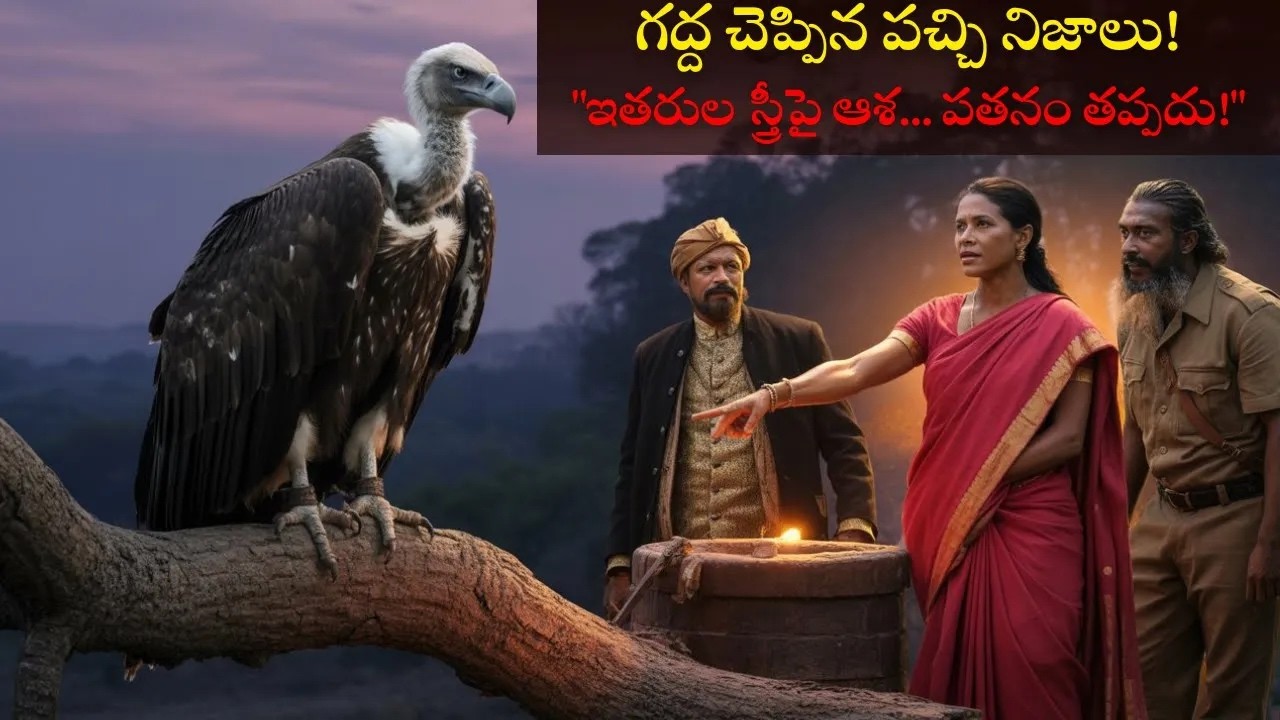 ముసలి గద్ద ఇచ్చిన గుణపాఠం! ఇతరుల స్త్రీపై ఆశ  పతనం తప్పదు!!! Moral story || KarmaReturns