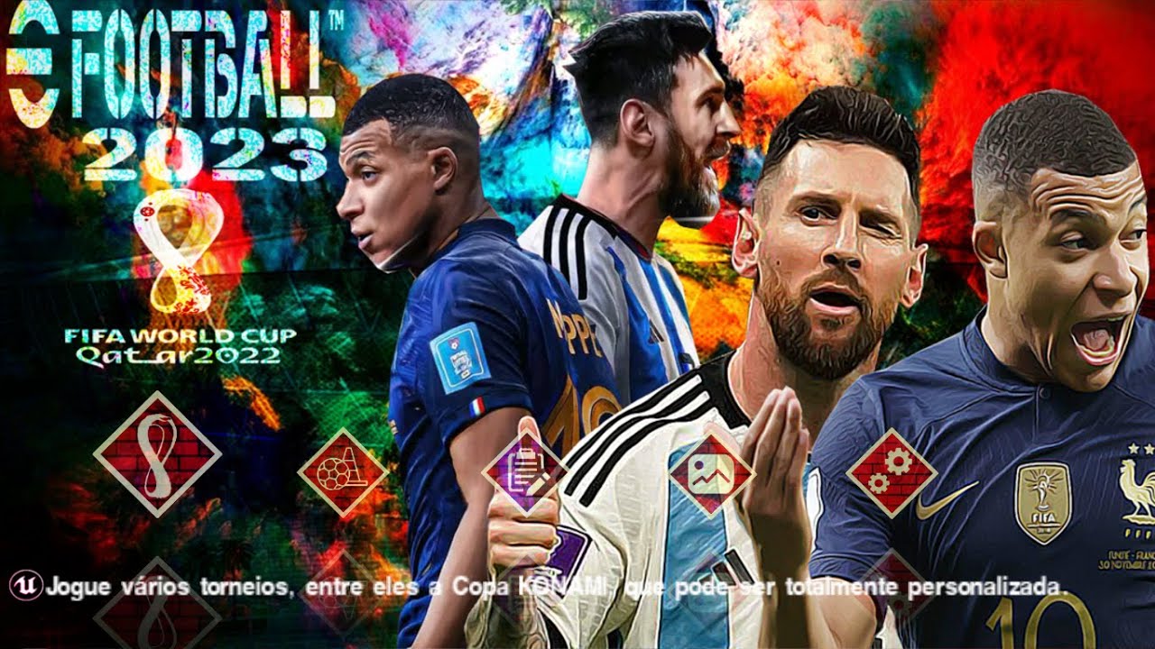 Lançamento! Effotball PES 2023 no PPSSPP  PES Atualizado com Brasileirão,  Europeu e Copa no Qatar 