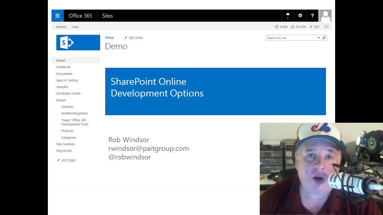 WS 106 - SharePoint Online Development Options - YouTube