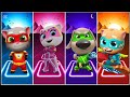 🔥 TOM vs ANGELA vs BEN vs GINGER HERO Tiles Hop BATTLE! 😱