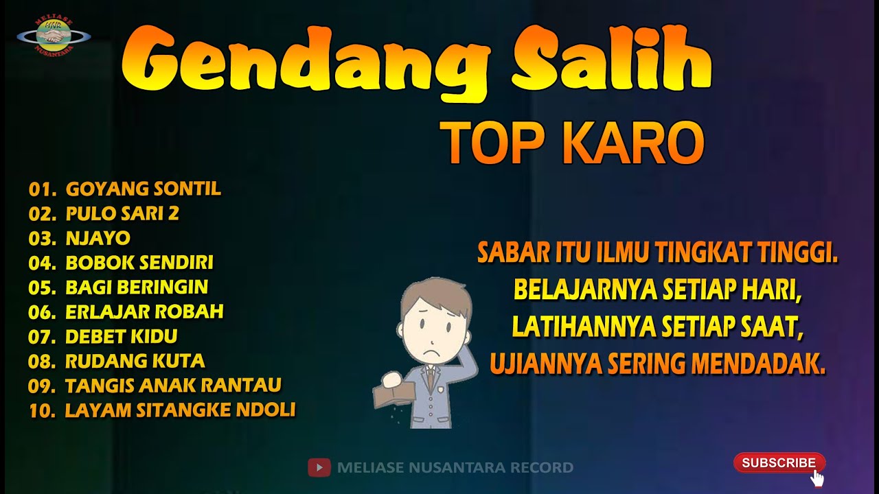 GENDANG SALIH TOP KARO | LAGU KARO