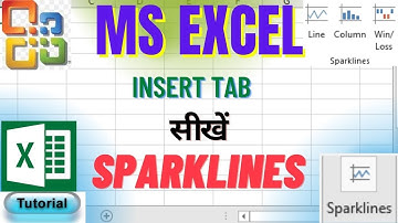 Sparklines in Insert Tab || MS Excel Video Tutorials in Hindi ||