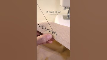 10 stitches you need to know #8 how to sew a catch stitch #sewing #sewingforbeginners #handstitch