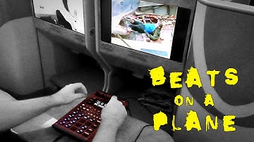 Cookin up a SP-404MKII Beat on a Plane