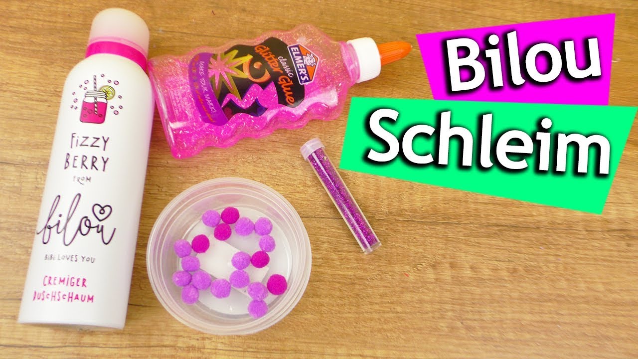 Was Kann Man Alles Mit Bilou Machen DIY Bilou Slime Experiment | Mega Glitzer Schleim mit Bilou & Pinken