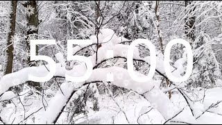 55 Minute Winter Timer with Beautiful, Calm and Relaxing Music