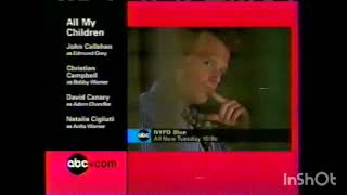 KLTV (ABC) split-screen credits [April 5, 2004]