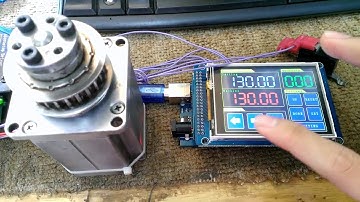 Điều khiển động cơ bước  hiển thị bằng màn hình cảm ứng