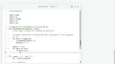 HackerRank Ransom Note