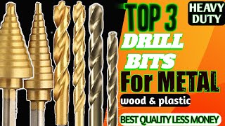Top 3 titanium or cobalt drill bit for metal | Review 2023 |