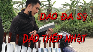 Dao Đa Sỹ nhíp xe, dao thép nhật các loại bán đắt hàng tại chợ lợn Hà Nam