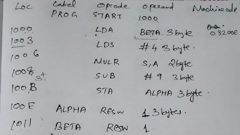 KTU S5 System Software- Converting to Machine code