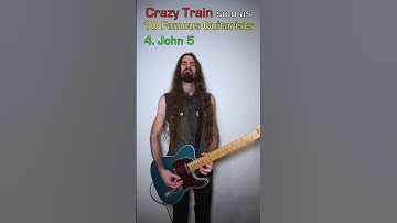 Thumbnail of Crazy Train solo as 10 Famous Guitarists #ozzyosbourne