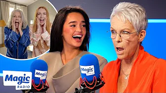 Jamie Lee Curtis & Sophia Hammons Teach Us How to Flirt Like Lindsay Lohan in Freakier Friday 😉🤣
