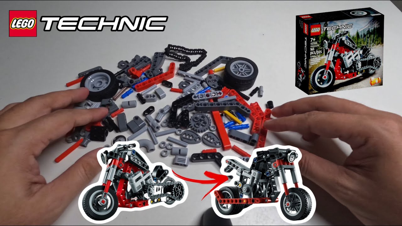 LEGO Technic 42132 Motorcycle - LEGO Speed Build Review 