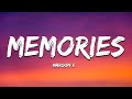 Maroon 5 - Memories (Lyrics)