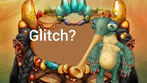 My first Amber Island monster came with a glitch???