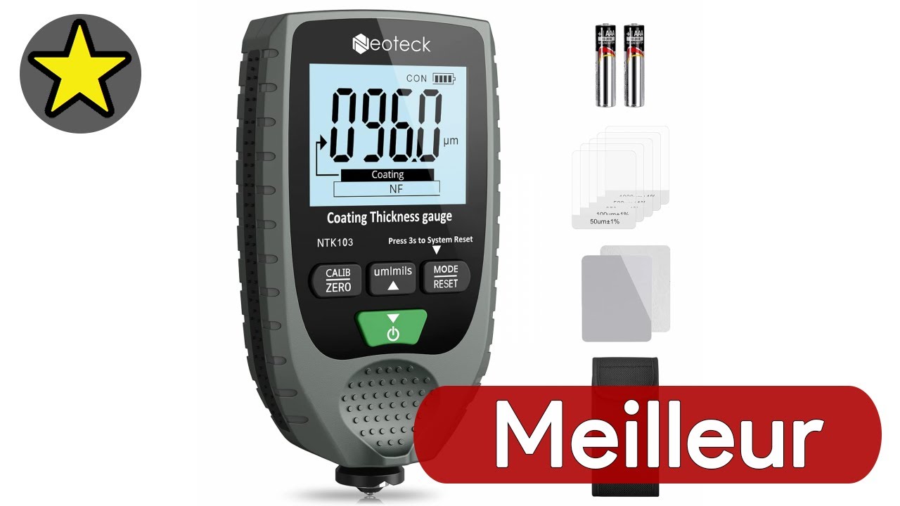 Testeur D'épaisseur De Peinture Numérique Infreecs 0-2000μm - Pour Carrosserie Auto, Avec écran LCD Et Calibration Facile