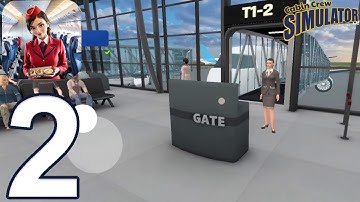 Cabin Crew Simulator - Gameplay Walkthrough Part 2 - Istanbul to Rome Flight (iOS, Android)