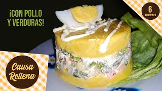 CAUSA RELLENA de POLLO PERUANA | Recetas Copy