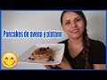 Como hacer pancakes de avena y platano facil y rapido.