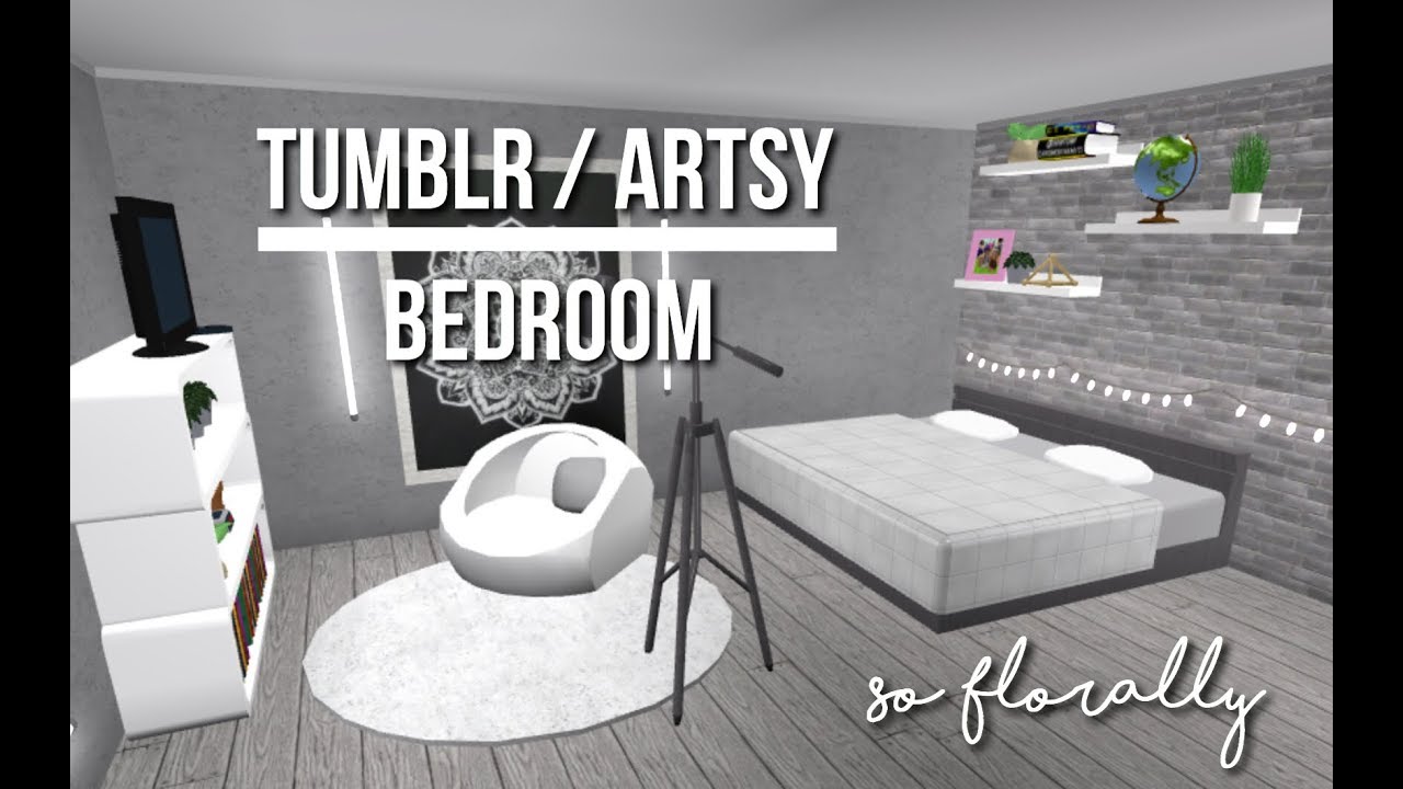 Welcome to Bloxburg- Tumblr/ Artsy Bedroom | Speedbuild - YouTube