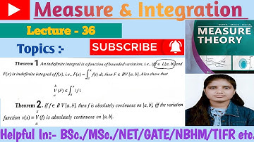 |Lec-36|Statement & Proof of importance theorems of absolutely continuous#theorem#playlist#links👇