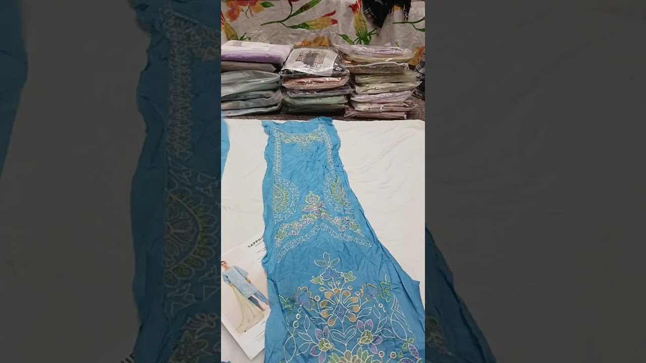 Rang rasiya laxury and .sapphire printed and embroidery #rangrasiya#sapphirelawncollection 