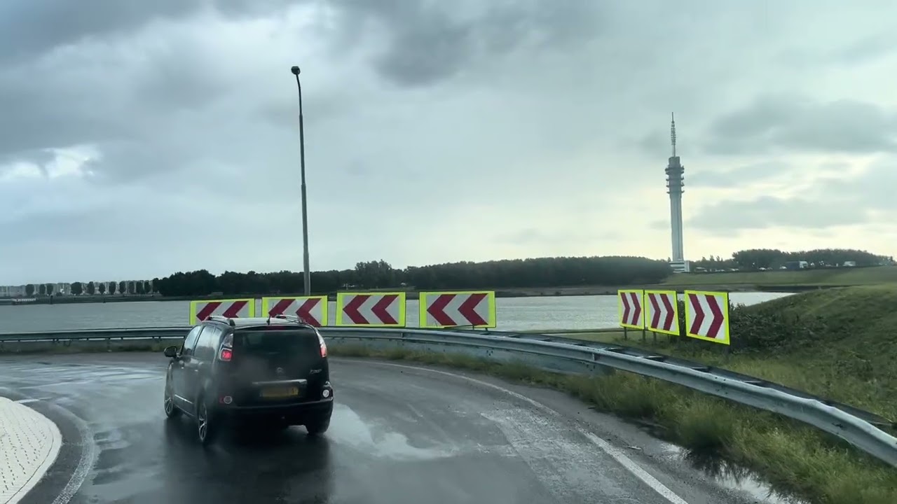 Driving 30km across the SEA | Netherlands driving POV 🇳🇱 *2025*