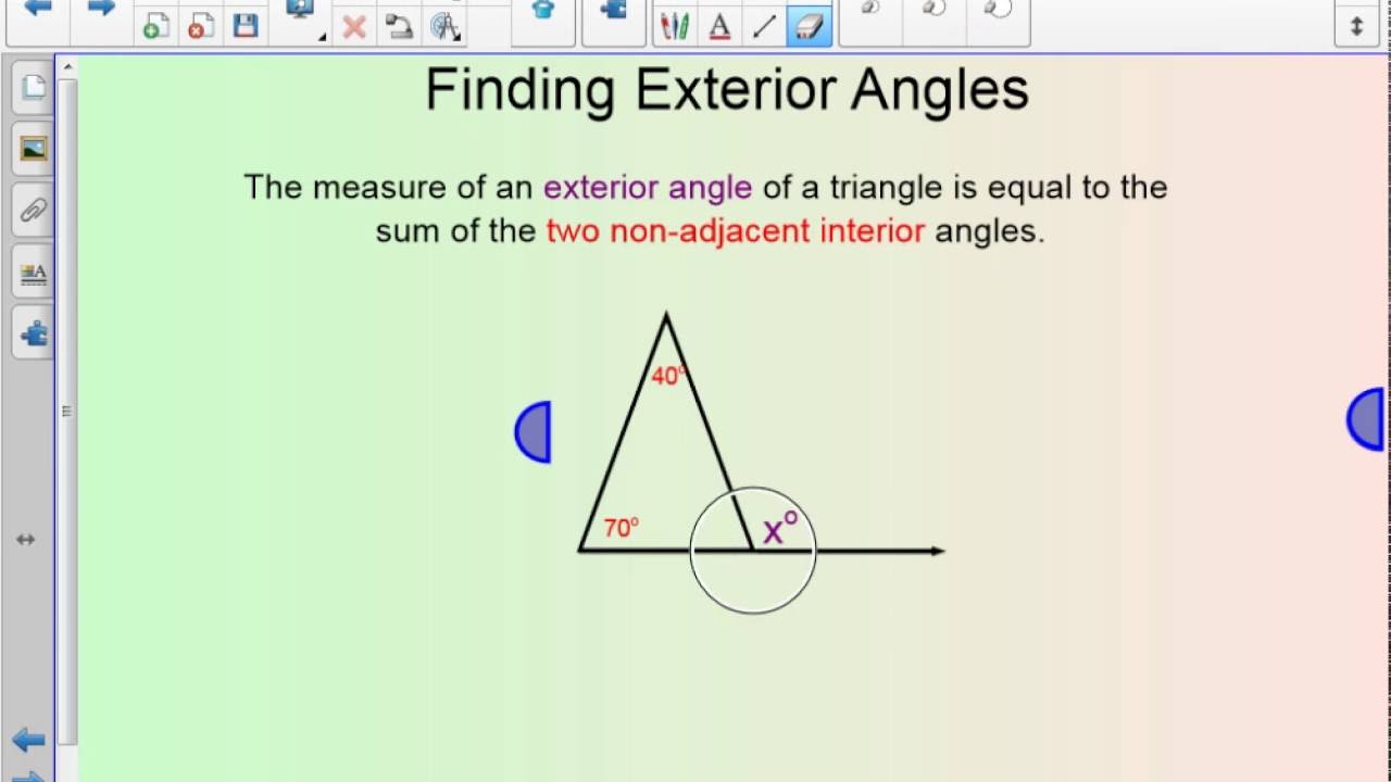 8th 3 2 3 Exterior Angles Of A Triangle