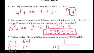 Permutations