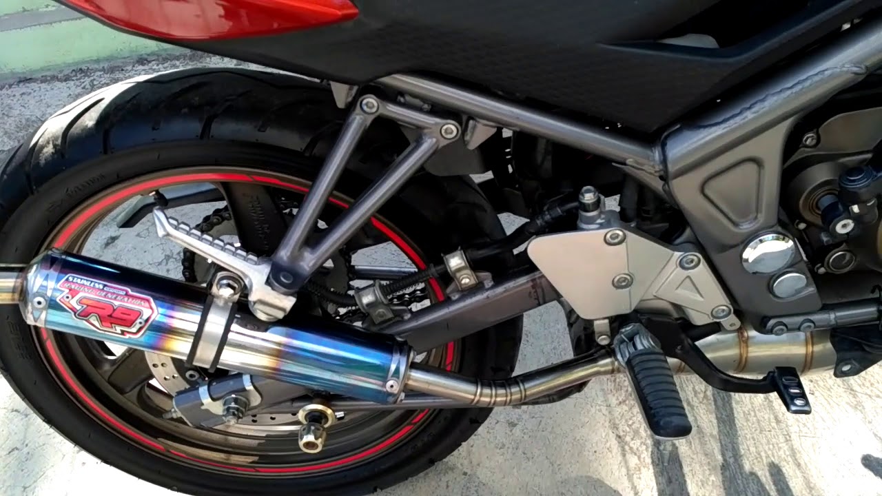 Review knalpot r9 new mugello ninja rr - YouTube