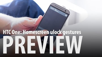 HTC One M8 : Unlocking gestures