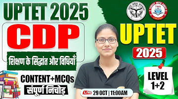 UPTET 2025 : CDP | शिक्षण के सिद्धांत, UPTET CDP Class #27, UP TET CDP Gargi Mam