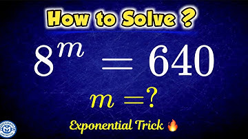 A Brilliant Algebra Exponential Problem | Math Olympia | Math Hacks