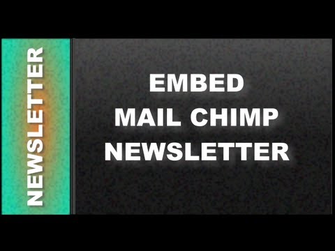 Web Design Tutorials for Xara Web Designer: Embed Mail Chimp Newsletter Lesson 107