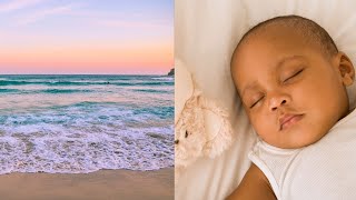 White noise to put baby to sleep🌛Soothing waves sound, natural lullaby