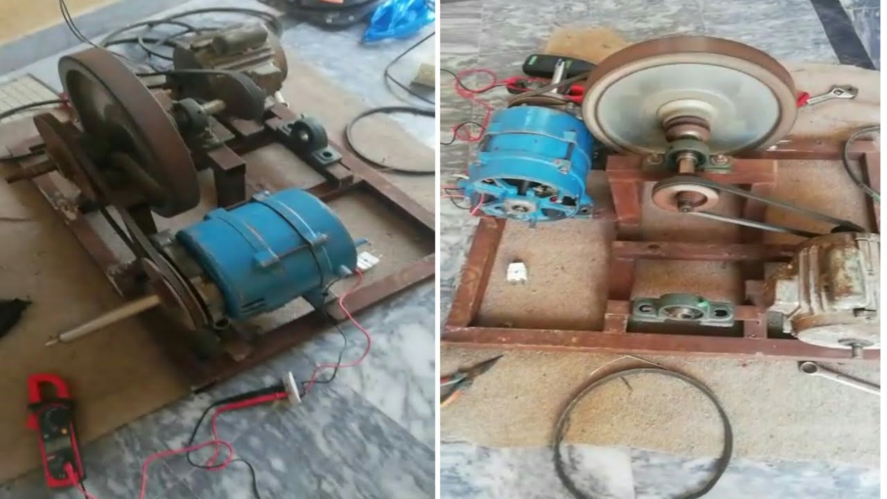 How to generator and motor and flywheel self running testing 10122018