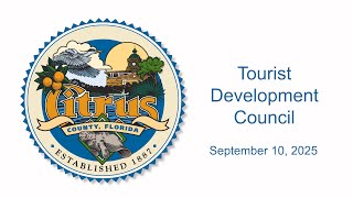 Tourist Development Council - September 10, 2025