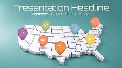 USA States Map - Presentation Template for Prezi