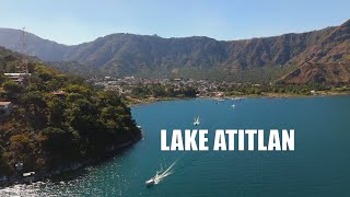 Lake Atitlan Guatemala Travel Drone View San Pedro San Marcos