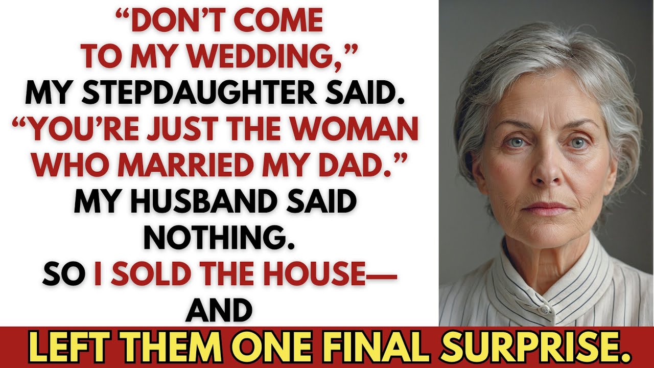 “Don’t Come to My Wedding,” My Stepdaughter Said—So I Quietly Took Back Everything I Gave Her